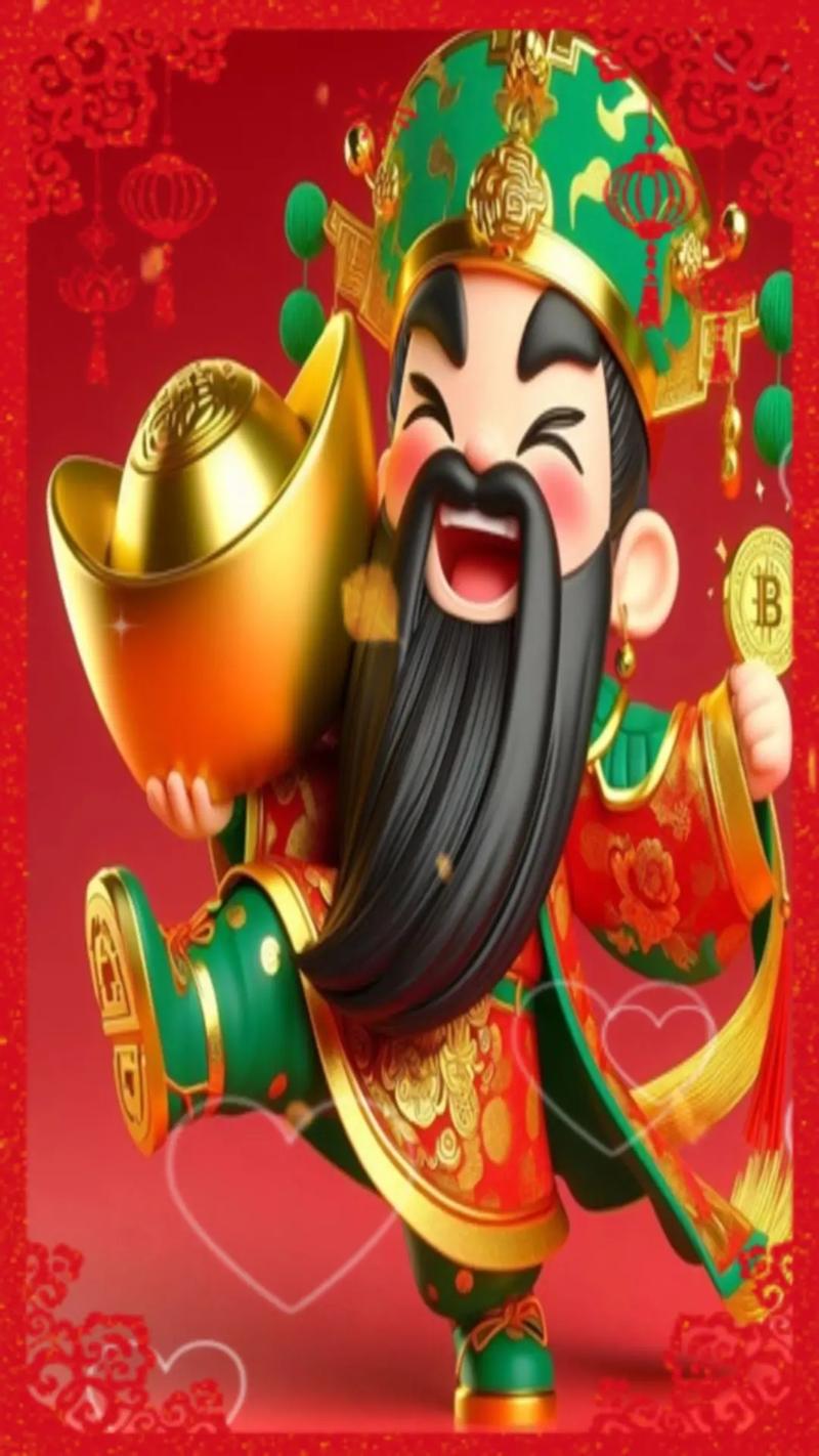 初五到迎财神,天门开,地门开,五方财神进门来,一赐福,二赐财